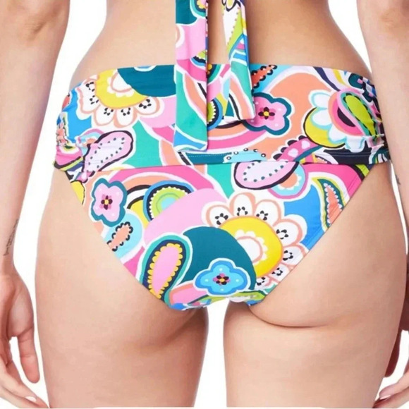 Bleu Rod Beattie Go For Bold Halter Tie Front Top and Bikini Bottom Size 14 - Picture 8 of 13